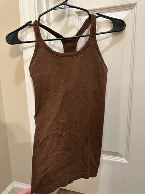 Brown Racerback Tank Top - Women
